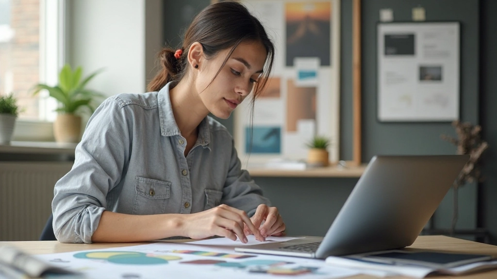 Профессиональная рабочая среда с элементами брендинга и дизайна